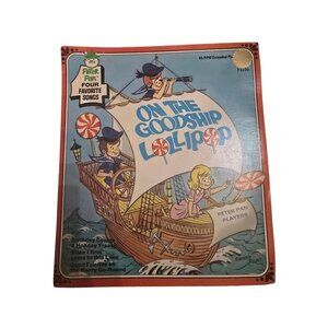 Vintage 70s Bozo and the Big Top Circus Parade Peter Pan 45 RPM Children's Book